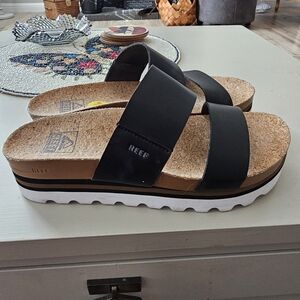 Reef Women's Black Slide Sandals